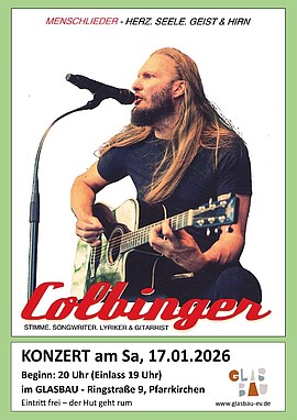 Banner KONZERTABEND - Colbinger - im Glasbau