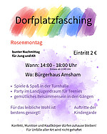 Logo Dorfplatzfasching/Kinderfasching 