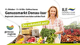 Banner biogartl beim Genussmarkt in Aholming