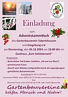 Logo Gartenbauverein Tabertshausen - Adventstammtisch mit Nikolausbesuch