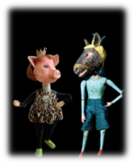 Logo Prinzessin Nimmersatt, die immer was zu meckern hat - Theater Karotte